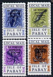 Pabay 1965 Europa (Crustaceans) set of 4 with Churchill overprint unmounted mint (Rosen PA33-36)