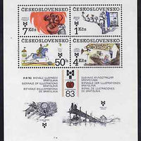 Czechoslovakia 1983 Bratislavia Book illustrations Exhibition m/sheet unmounted mint, SG MS 2691, Mi BL 55