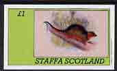 Staffa 1982 Rodents imperf souvenir sheet (£1 value) unmounted mint