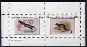 Bernera 1982 Rodents #3 perf set of 2 values (40p & 60p) unmounted mint