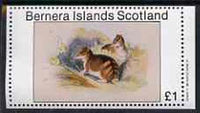 Bernera 1982 Rodents #3 imperf souvenir sheet (£1 value) unmounted mint