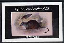 Eynhallow 1982 Rodents imperf deluxe sheet (£2 value) unmounted mint