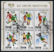 North Korea 1991 Women's World Football Championships sheetlet containing set of 6 fine cto used, SG N3102-07