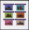 Staffa 1982 Castles #2 imperf set of 6 values (15p to 75p) unmounted mint