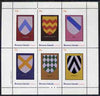 Bernera 1982 Heraldry #2 (Chevron, Saltire, Bend, etc) perf set of 6 values (15p to 75p) unmounted mint