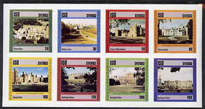 Iso - Sweden 1978 25th Anniversary of Coronation imperf set of 8 values (Royal Castles & Palaces) unmounted mint