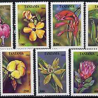 Tanzania 1994 Tropical Flowers set of 7 unmounted mint, SG 1917-23, Mi 1880-86*