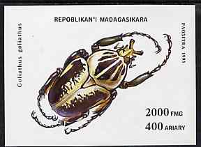 Madagascar 1993 Beetles unmounted mint m/sheet, Mi BL 254