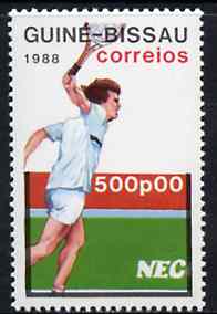 Guinea - Bissau 1988 Tennis 500p from Seoul Olympic Games set of 7, SG 1018*