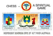 Cinderella - Hutt River Province 1970 Chess unmounted mint sheetlet containing set of 3 values