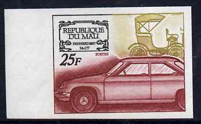 Mali 1969 French Motor Industry 25f (Panhard) IMPERF from limited printing, as SG 188