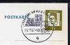 Postmark - West Berlin 1967 postcard bearing 8pfg stamp with special cancellation for the 12th World Scout Jamboree in the USA illustrated with Scout Badges