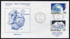 French Southern & Antarctic Territories 1989 Crystals set of 2 on illustrated cover with first day cancel, SG 252-53