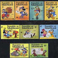 Maldive Islands 1979 Int Year of the Child (Walt Disney characters & letter writing) unmounted mint set of 9, SG 838-46*