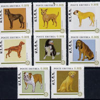 Eritrea 1984 Rotary - Dogs perf set of 8 unmounted mint