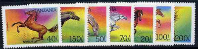 Tanzania 1993 Horses perf set of 7 unmounted mint, SG 1710-16, Mi 2086-32*