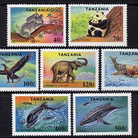 Tanzania 1994 Endangered Species unmounted mint set of 7, SG 1807-13, Mi 1775-81*