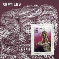 Tanzania 1993 Reptiles unmounted mint m/sheet, SG MS 1535, Mi BL 220