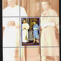 Easdale 1998 Queen Elizabeth with the Pope, £2.50 perf souvenir sheet unmounted mint