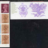 Great Britain 1984-85 Orchids #1 (Dendrobium nobile) 50p folded booklet complete with cyl number, SG FB27