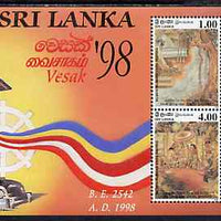 Sri Lanka 1998 Vesak Festival perf m/sheet unmounted mint