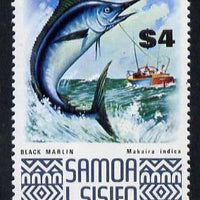 Samoa 1972-76 Black Marlin $4 from def set unmounted mint, SG 399b*