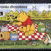 Grenada - Grenadines 1989 Winnie the Pooh with Honey 3c from Walt Disney Expo 89 set, SG 1198 unmounted mint