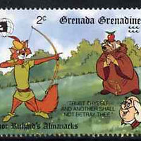 Grenada - Grenadines 1989 Robin Hood & Friar Tuck 2c from Walt Disney Expo 89 set unmounted mint, SG 1197