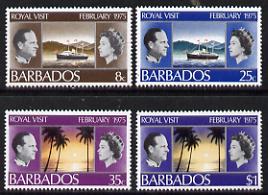 Barbados 1975 Royal Visit set of 4 unmounted mint, SG 506-09