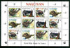 Naxcivan Republic 1998 WWF - Wild Animals perf sheetlet containing complete set of 12 (3 sets of 4) unmounted mint