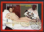 Equatorial Guinea 1973 Paintings of Nudes imperf m/sheet (Manet) very fine cto used, Mi BL 75