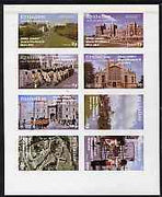 Eynhallow 1977 Silver Jubilee imperf set of 8 values (Scenes around Windsor Castle) unmounted mint