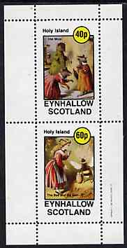 Eynhallow 1982 Children & Animals (Mice & Girl with Bee) perf,set of 2 values (40p to 60p) unmounted mint