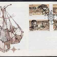 South West Africa 1978 The Bushmen set of 4 on unaddressed illustrated cover with special 'Turtle' first day cancel, SG 315-18