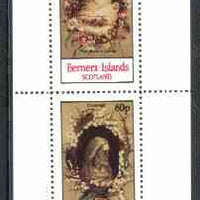 Bernera 1982 Lilies (Buried Lilies & Crowned) perf,set of 2 values (40p & 60p) unmounted mint