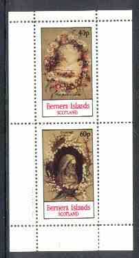 Bernera 1982 Lilies (Buried Lilies & Crowned) perf,set of 2 values (40p & 60p) unmounted mint