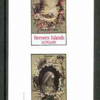 Bernera 1982 Lilies (Buried Lilies & Crowned) imperf,set of 2 values (40p & 60p) unmounted mint