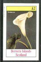 Bernera 1982 Lilies (Easter Lily) imperf deluxe sheet (£2 value) unmounted mint