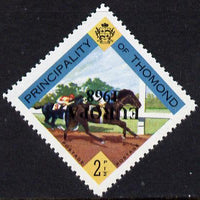 Thomond 1968 Horse Racing 2.5d (Diamond-shaped) with 'Europa 1968' overprint inverted unmounted mint