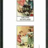 Grunay 1982 Children's Stories #01 (Wash on Monday & Polly Put the Kettle On) imperf set of 2 values unmounted mint