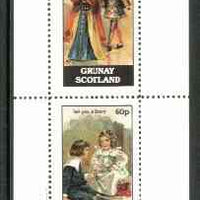 Grunay 1982 Children's Stories #02 (Queen of Hearts & Tell You a Story) perf set of 2 values unmounted mint