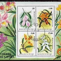 Sri Lanka 1994 Orchid Circle of Ceylon m/sheet fine cds used, SG MS 1290