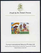 Ghana 1976 Hiking 60p (from World Scout Jamboree set) imperf proof mounted on Format International proof card, as SG 757