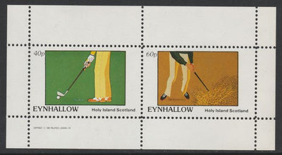 Eynhallow 1982 Golf perf set of 2 values (40p & 60p) unmounted mint