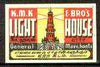 Match Box Labels - Lighthouse label very fine unused condition by KMK (India)