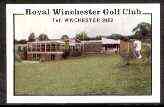 Match Box Labels - Royal Winchester Golf Club match box label in pristine condition