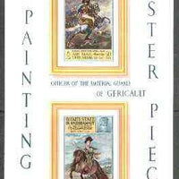 Aden - Qu'aiti 1967 Paintings imperf m/sheet (Gericault & Velazquez) unmounted mint Mi BL 8B