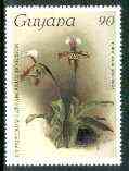 Guyana 1985-89 Orchids Series 2 plate 10 (Sanders' Reichenbachia) 90c unmounted mint, SG 1869*