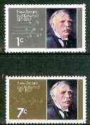 New Zealand 1971 Birth Centenary of Lord Rutherford (scientist) set of 2 unmounted mint, SG 970-71*