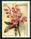 Guyana 1985-89 Orchids Series 2 plate 20 (Sanders' Reichenbachia) 25c unmounted mint, SG 1916